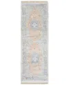 Oriental Weavers Malabar 45301 2'6"x8' Runner Area Rug In White
