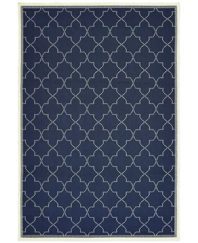 Oriental Weavers Marina 6025 3'7" X 5'6" Indoor/outdoor Area Rug In Blue