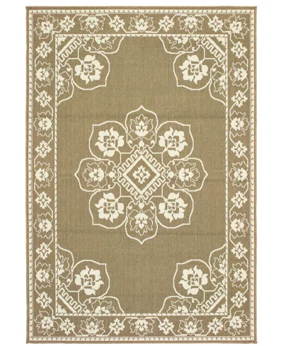 Oriental Weavers Marina 7764 2'5" X 4'5" Indoor/outdoor Area Rug In Brown