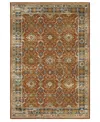 Oriental Weavers Naples 1204x 5'3"x7'6" Area Rug In Rust
