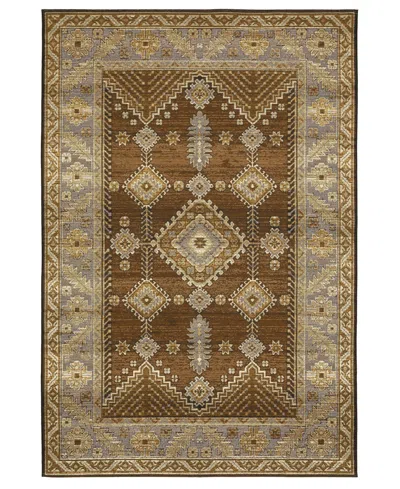 Oriental Weavers Naples 1441x 5'3"x7'6" Area Rug In Brown