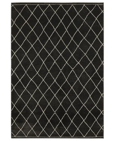 Oriental Weavers Raylan Ray12 2'3x7'6 Runner Area Rug In Black