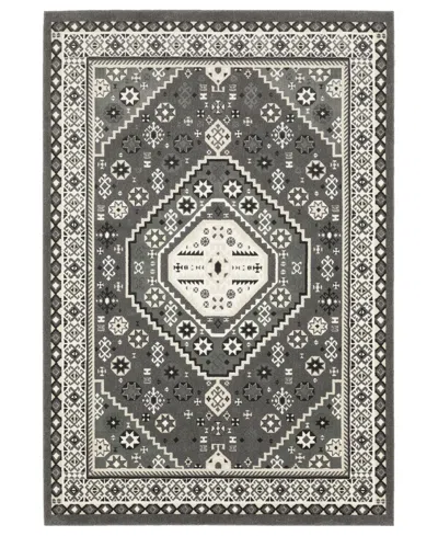 Oriental Weavers Raylan Ray02 5'3x7'6 Area Rug In Gray