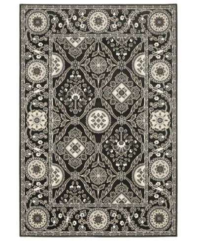 Oriental Weavers Raylan Ray 05 5'3"x7'6" Area Rug In Black