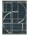 Oriental Weavers Reed Re04b 2'3x7'6 Runner Area Rug In Navy