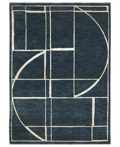 Oriental Weavers Reed Re04b 7'10x10'10 Area Rug In Navy
