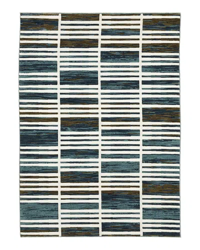 Oriental Weavers Reed Re05a Area Rug, 3'3 X 5' In Ivory/blue