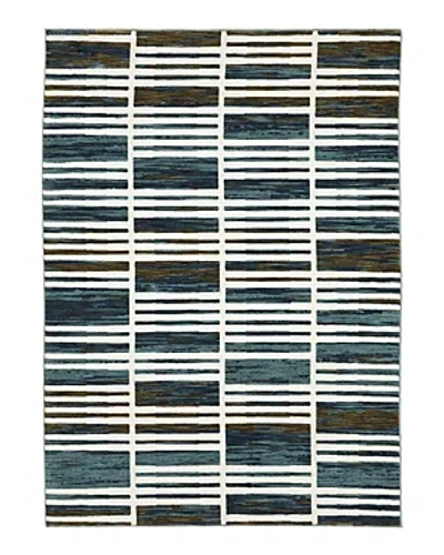 Oriental Weavers Reed Re05a Area Rug, 5'3 X 7'6 In Ivory/blue