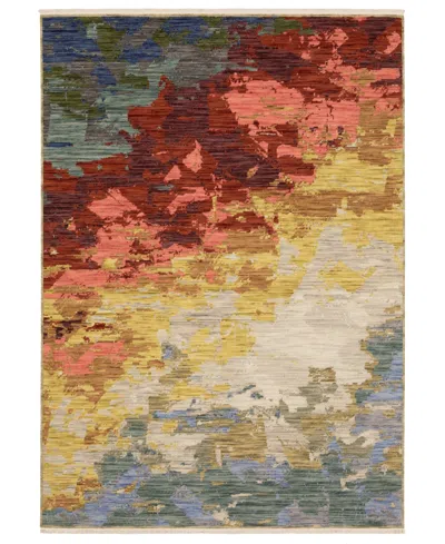 Oriental Weavers Soleri Sol04 9'10"x12'10" Area Rug In Sand