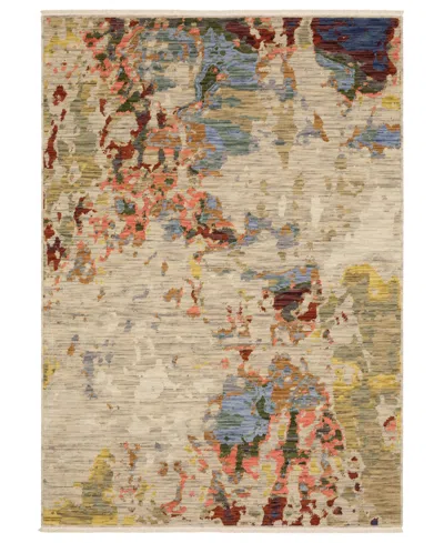 Oriental Weavers Soleri Sol09 3'3"x5' Area Rug In Sand