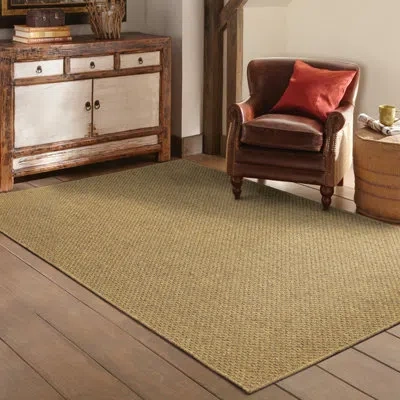 Oriental Weavers Solid Color Machine Made Rectangle 7'10" X 10'10" Polypropylene Area Rug In Tan In Brown;tan