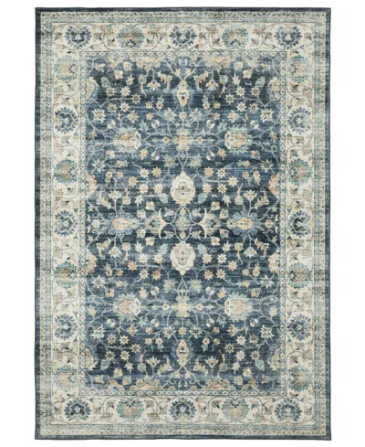 Oriental Weavers Sumter Washable Sum02 2'x8' Runner Area Rug In Blue