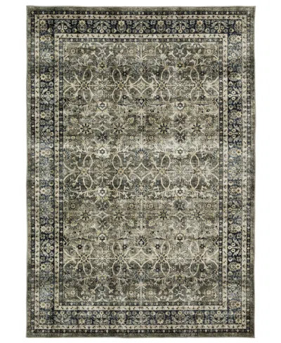 Oriental Weavers Sumter Washable Sum06 2'x8' Runner Area Rug In Charcoal