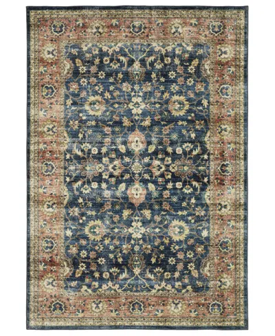Oriental Weavers Sumter Washable Sum04 7'6x10' Area Rug In Blue