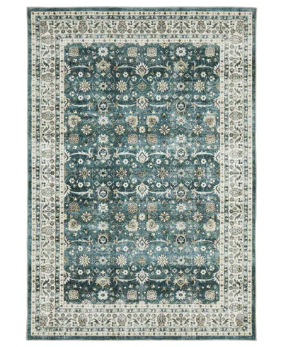Oriental Weavers Sumter Washable Sum08 7'6x10' Area Rug In Blue