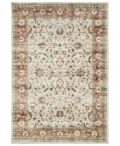 Oriental Weavers Sumter Washable Sum03 7'6x10' Area Rug In Ivory