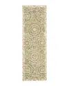 Oriental Weavers Tallavera 55606 Runner Area Rug, 2'6 X 8' In Green/ivory
