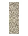 Oriental Weavers Tallavera 55607 Runner Area Rug, 2'6 X 8' In Brown/ivory