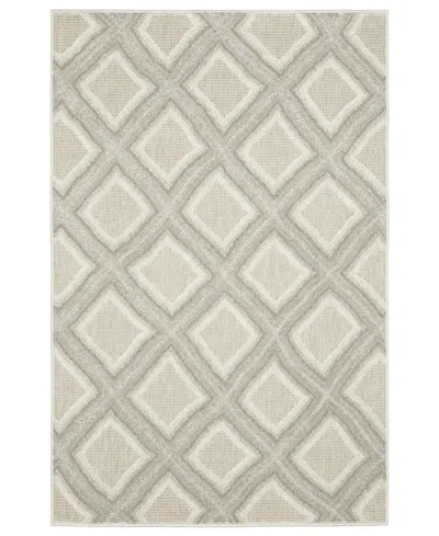 Oriental Weavers Tangier Tan04 7'10x10'10 Area Rug In Gray