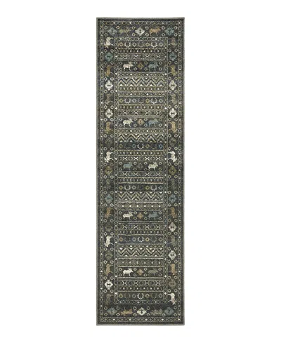 Oriental Weavers Venice 095e8 Runner Area Rug, 2'3 X 7'6 In Blue