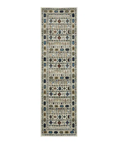 Oriental Weavers Venice 248w8 Runner Area Rug, 2'3 X 7'6 In Ivory