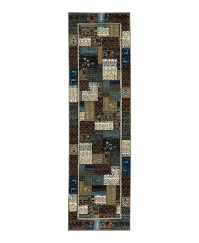 Oriental Weavers Venice 4258x Runner Area Rug, 2'3 X 7'6 In Blue