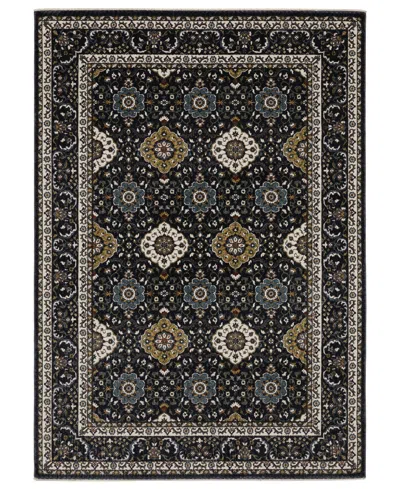 Oriental Weavers Vivian Vi04c 6'7x9'6 Area Rug In Navy