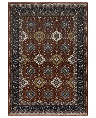 Oriental Weavers Vivian Vi04b 6'7x9'6 Area Rug In Red