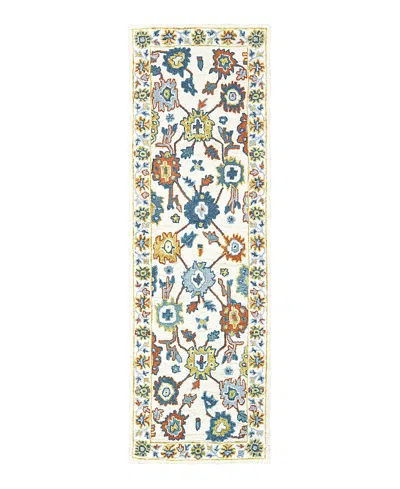 Oriental Weavers Zahra 75507 Runner Area Rug, 2'6 X 8' In Ivory