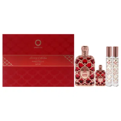 Orientica Amber Rouge By  For Women - 4 Pc Gift Set In White