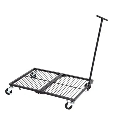 Origami Heavy Duty Rolling Flat Cart In Black