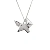 Origami Jewellery Fox Necklace Silver