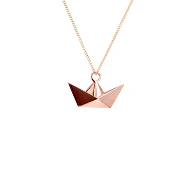 Origami Jewellery Women's Mini Boat Rose Gold