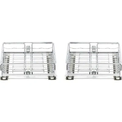 Origami Sliding Pullout Cabinet Drawer Adjustable 10" To 14" Wide In Transparent