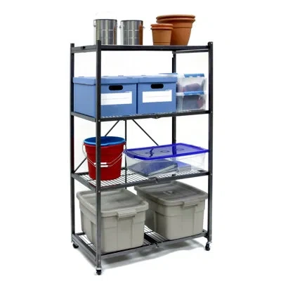 Origami Thaxted 61.61" H X 35.63" W Shelf In Black