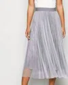 Origami Viv Sparkly Mesh Skirt In Mauve In Gray