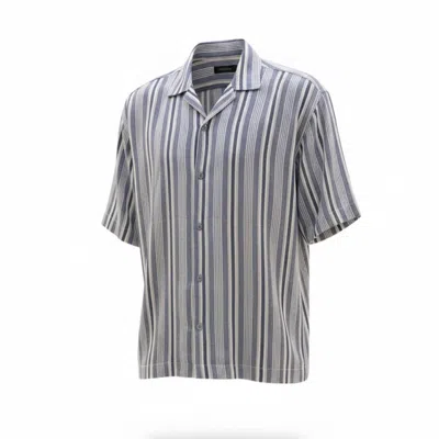 Origin Of Hearts Men's Grey / White Nima Cotton Stripes Shirt In Multi