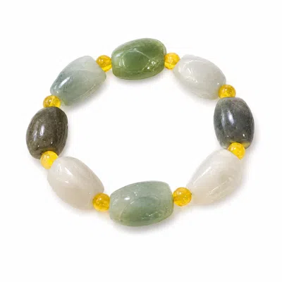 Origin Of Hearts Women's Green / White Tortuga Bracelet In Green/white