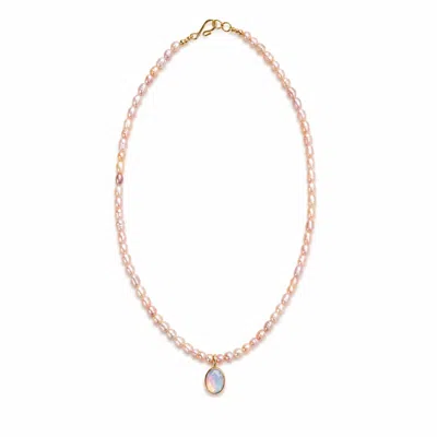 Origin Of Hearts Women's Neutrals The Liora Necklace In Yellow