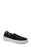 Original Comfort By Dearfoams Sophie Knit Slip-on Sneaker In Black Print