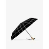 Original Duckhead Womens Black Compact Duck Grid-pattern Umbrella
