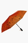 Original Duckhead Compact Umbrella With Automatic Open-close Function In Orange