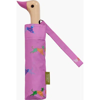 Original Duckhead Eco-friendly Compact Duck Umbrella In Dogs In Pink