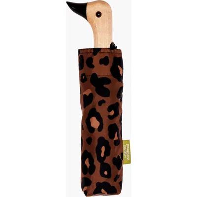 Original Duckhead Eco-friendly Compact Duck Umbrella In Brown