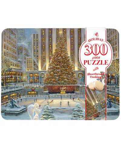 Original Gourmet Holiday In New York Puzzle Cookie Tin, 2 Piece In Multi