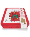 Original Gourmet Holiday Peanuts Snoopy Cookie Tin, 4 Piece In Multi