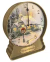 Original Gourmet Holiday Thomas Kinkade Clock Cookie Tin, 3 Piece In Multi