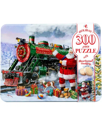 Original Gourmet Santa Express Puzzle Cookie Tin, 6 Oz. In Multi