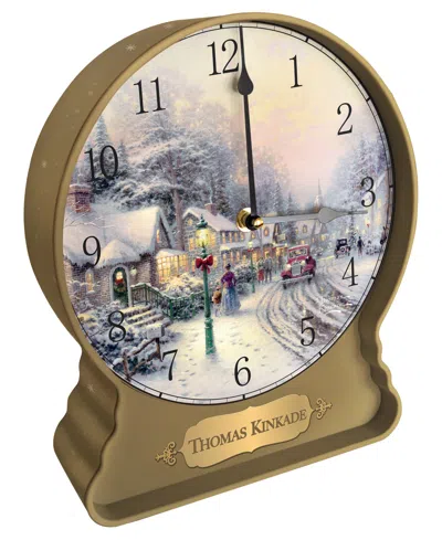 Original Gourmet Thomas Kinkade Christmas Clock Cookie Tin, 3 Piece In Multi