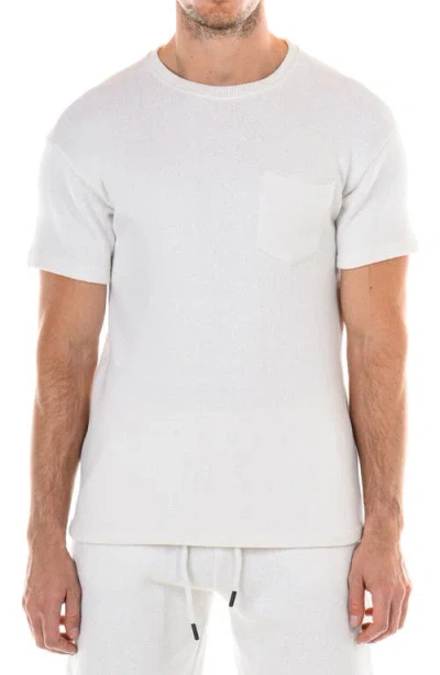 Original Paperbacks Altos Short Sleeve Marled Fleece Sweatshirt In White